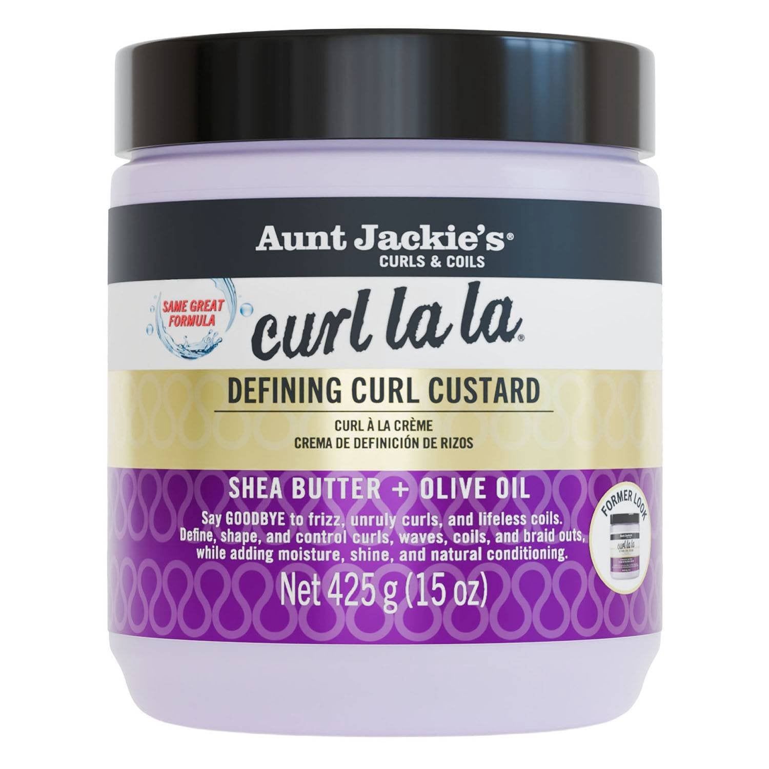 AUNT JACKIE CURL LA LA CUSTARD 15 OZ