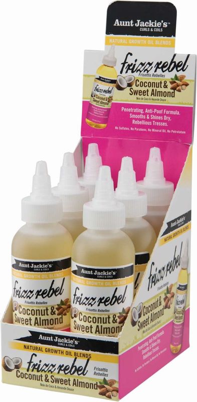AUNT JACKIE OIL COCONUT/ALMOND 6/DP 4 OZ