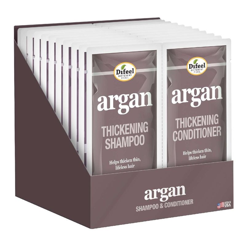 DIFEEL PCK SHMP/COND ARGAN THICKENING 1 OZ