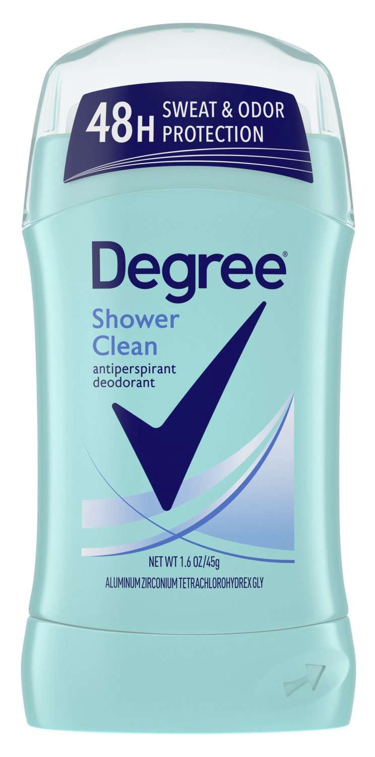 DEGREE DEODORANT INV SOLID SHOWER CLEAN 1.6 OZ