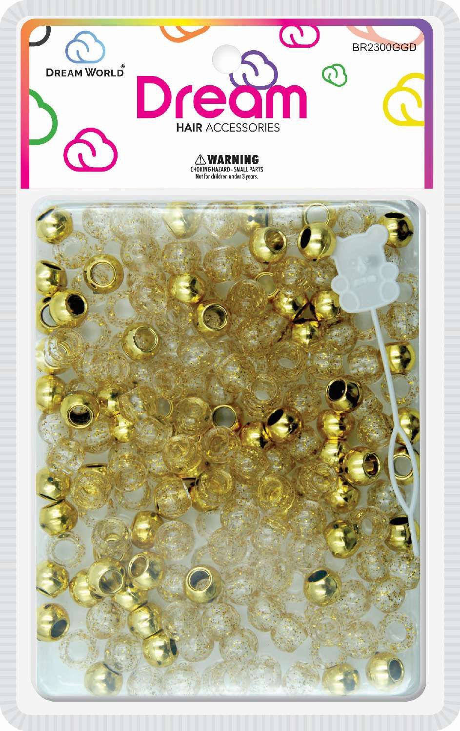 DREAM BEAD 12MM 200 PC G/GOLD