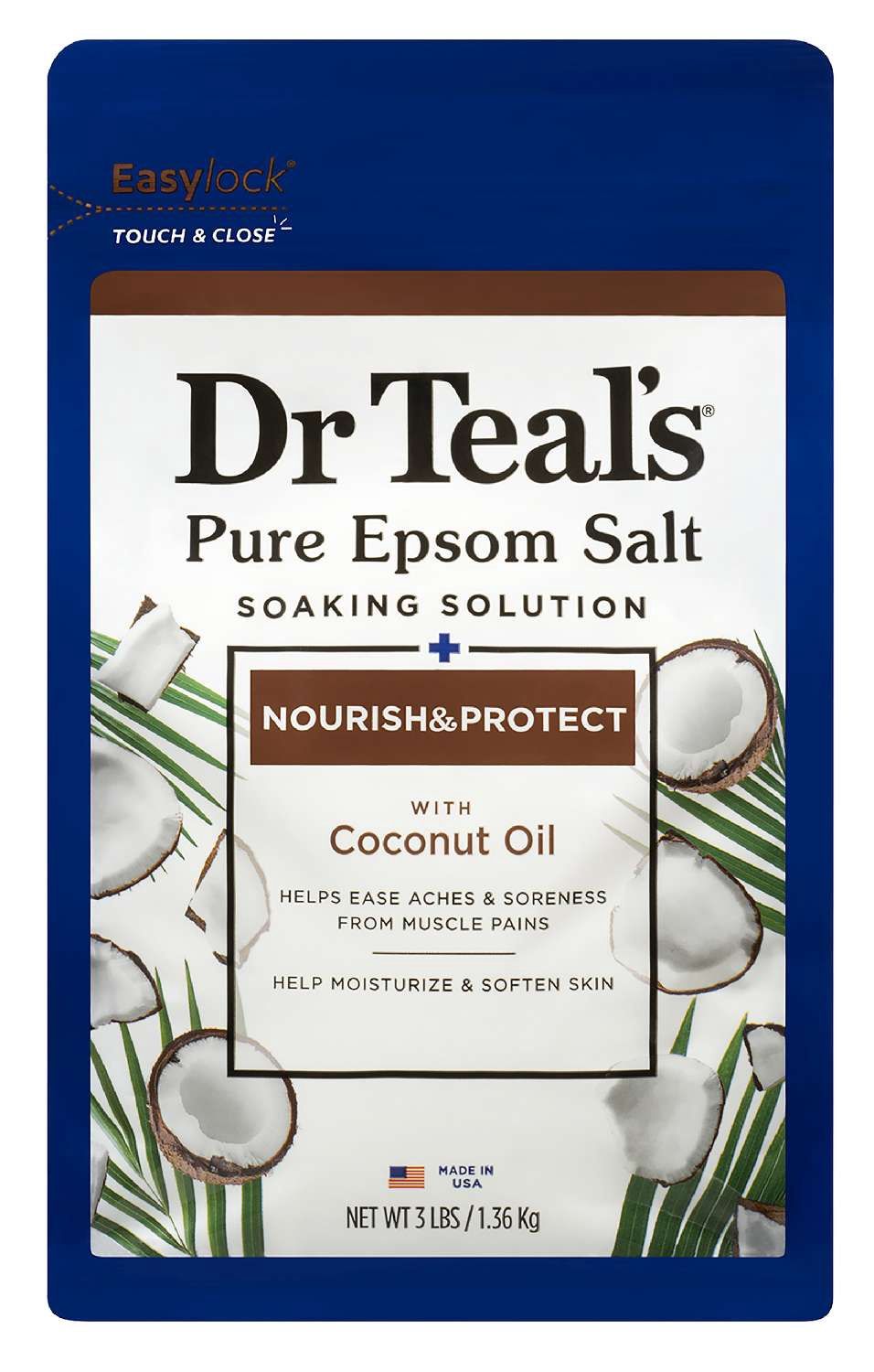 DR TEAL EPSOM SALT COCONUT 3 LBS
