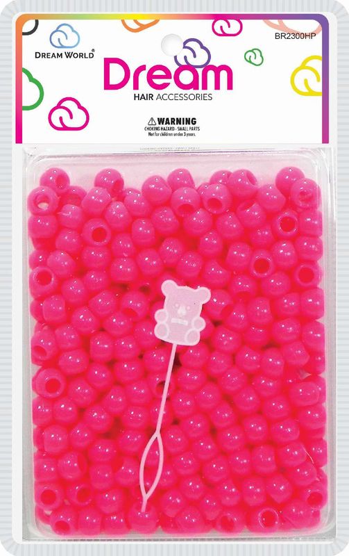 DREAM BEAD 12MM 200 PC H/PINK