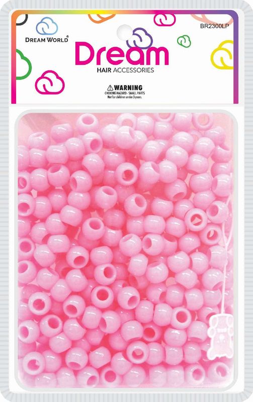 DREAM BEAD 12MM 200 PC L/PINK