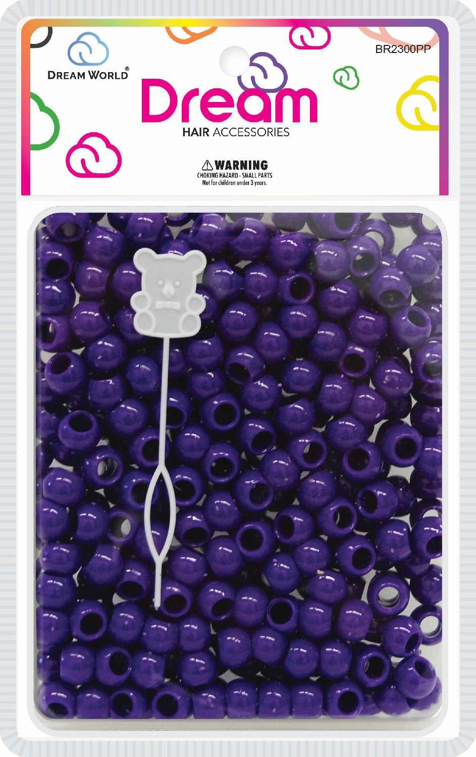 DREAM BEAD 12MM 200 PC PURPLE
