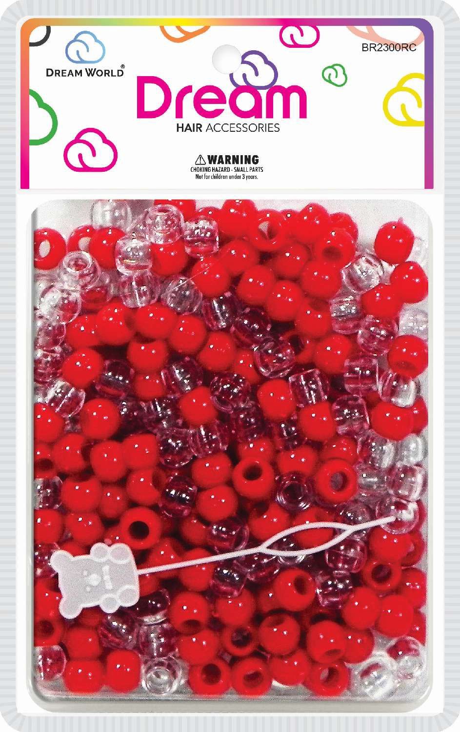 DREAM BEAD 12MM 200 PC RED CLR