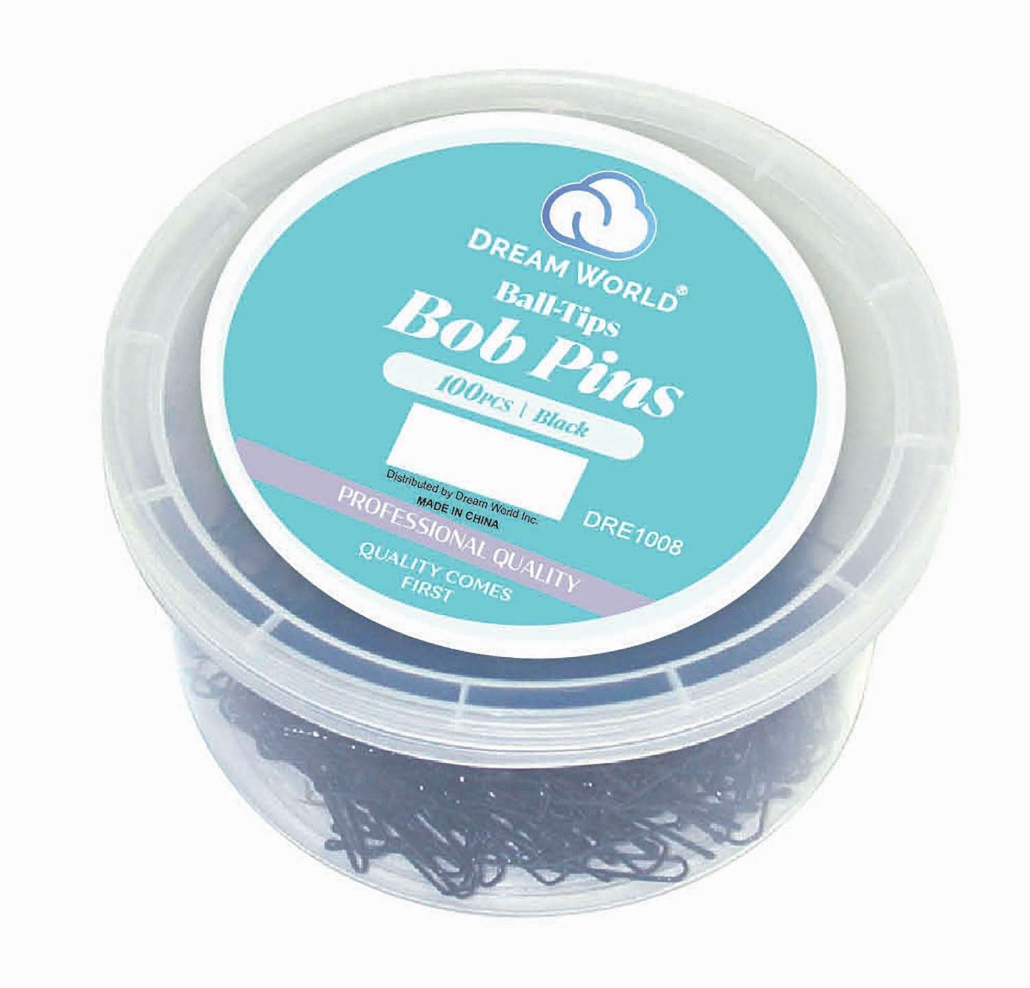 DREAM BOBPIN 100CT/TUB BLACK
