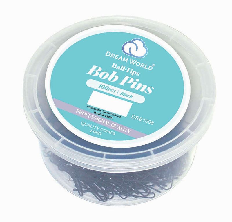 DREAM BOBPIN 100CT/TUB BLACK