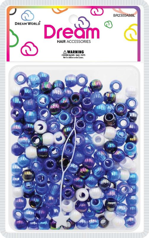 DREAM BEAD 12MM 200 PC AB/BLUE