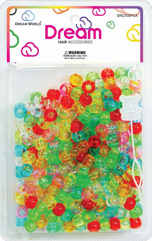 DREAM BEAD 12MM 200 PC P/CLR ASST
