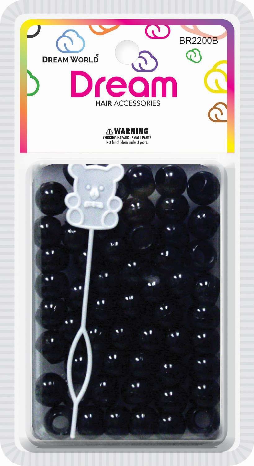 DREAM BEAD 12MM 60PC BLACK