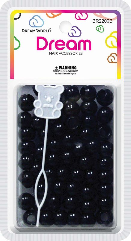 DREAM BEAD 12MM 60PC BLACK