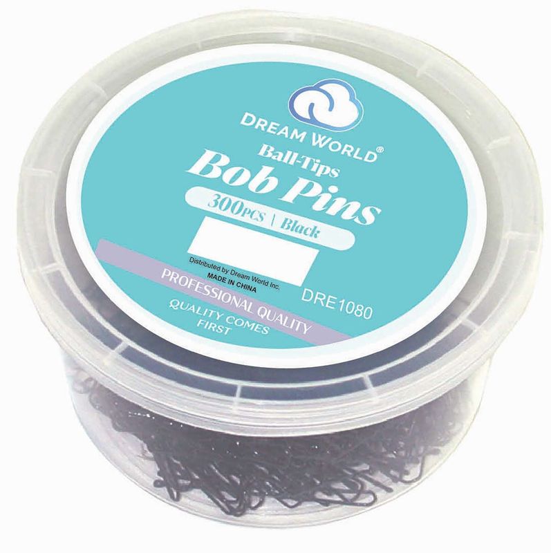 DREAM BOBPIN 300CT/TUB BLACK