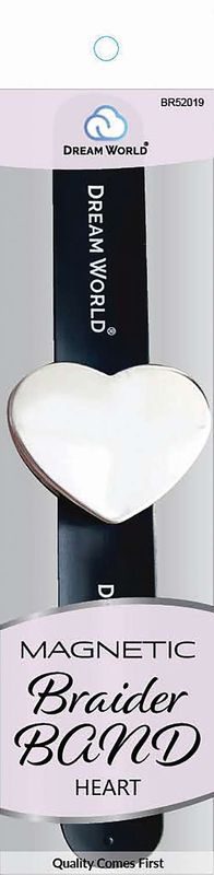 DREAM BRAIDER BAND MAGNETIC HEART PK/PP/BK