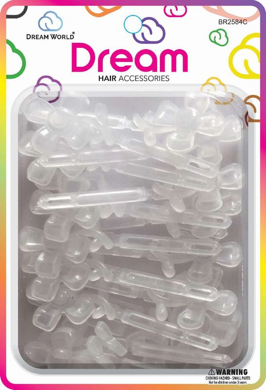 DREAM BRT #84 4 PETALS FLOWER 18P CLEAR
