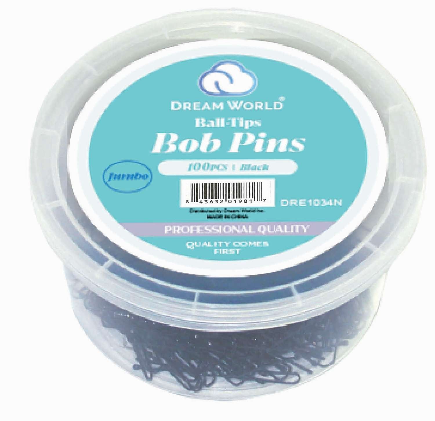 DREAM BOBPIN JUMBO 100CT/TUB BLACK
