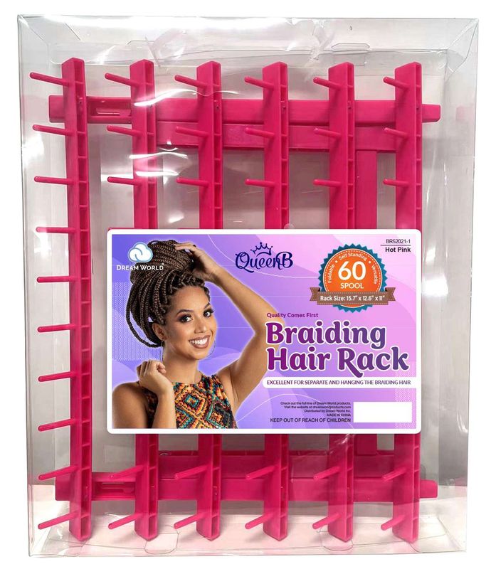 DREAM BRAIDING HAIR RACK HOT PINK 60SPOOL