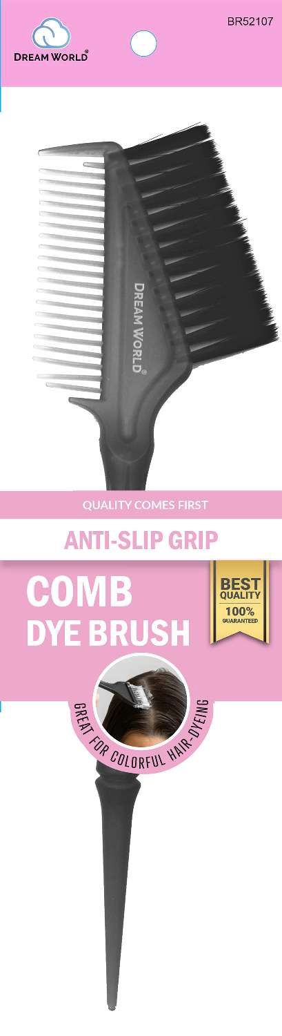 DREAM BRUSH &amp; COMB DYE ANTI SLIP GRIP BLACK