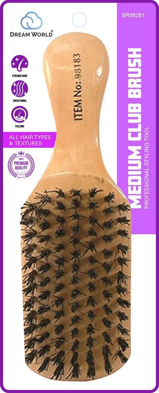 DREAM BRUSH MEDIUM CLUB BROWN