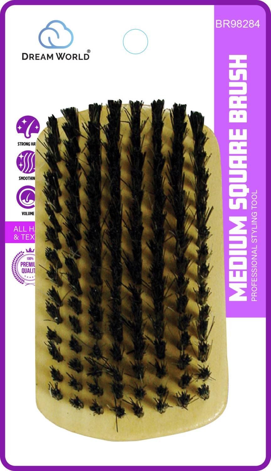 DREAM BRUSH MEDIUM SQUARE BROWN