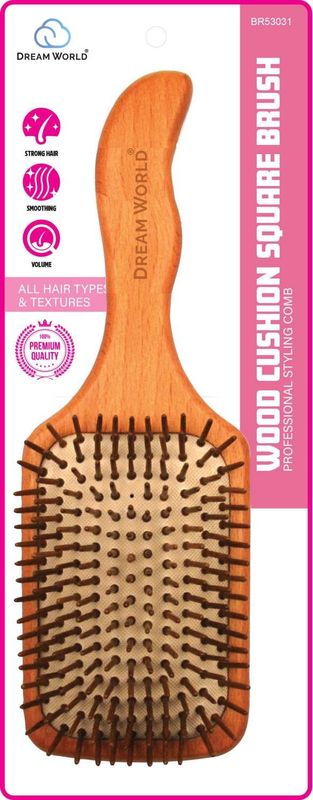 DREAM BRUSH WOOD CUSHION SQUARE