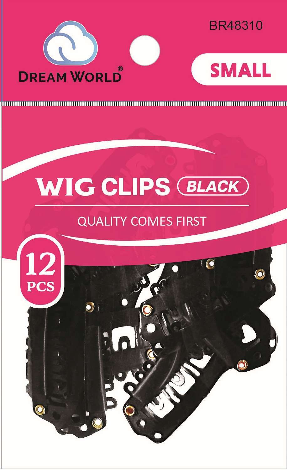 DREAM CLIP WIG-12PC BLACK SMALL