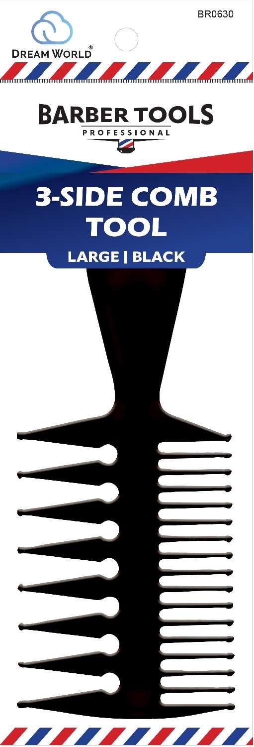 DREAM COMB 3IN1 TOOL LARGE BLACK