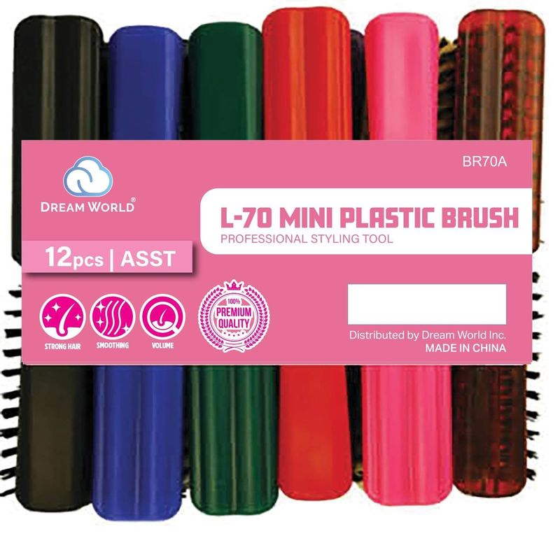 DREAM BRUSH PLASTIC L-70 MINI ASST