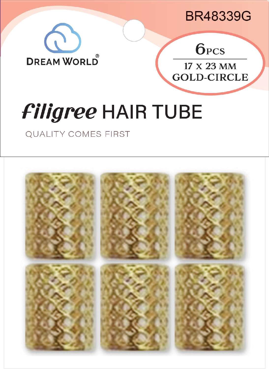 DREAM H/A FILIGREE TUBE CIRCLE GOLD