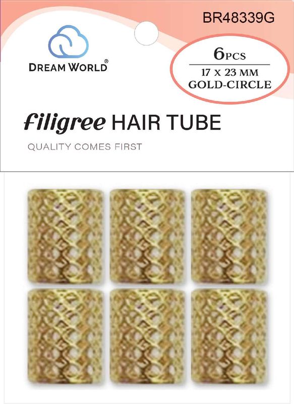 DREAM H/A FILIGREE TUBE CIRCLE GOLD