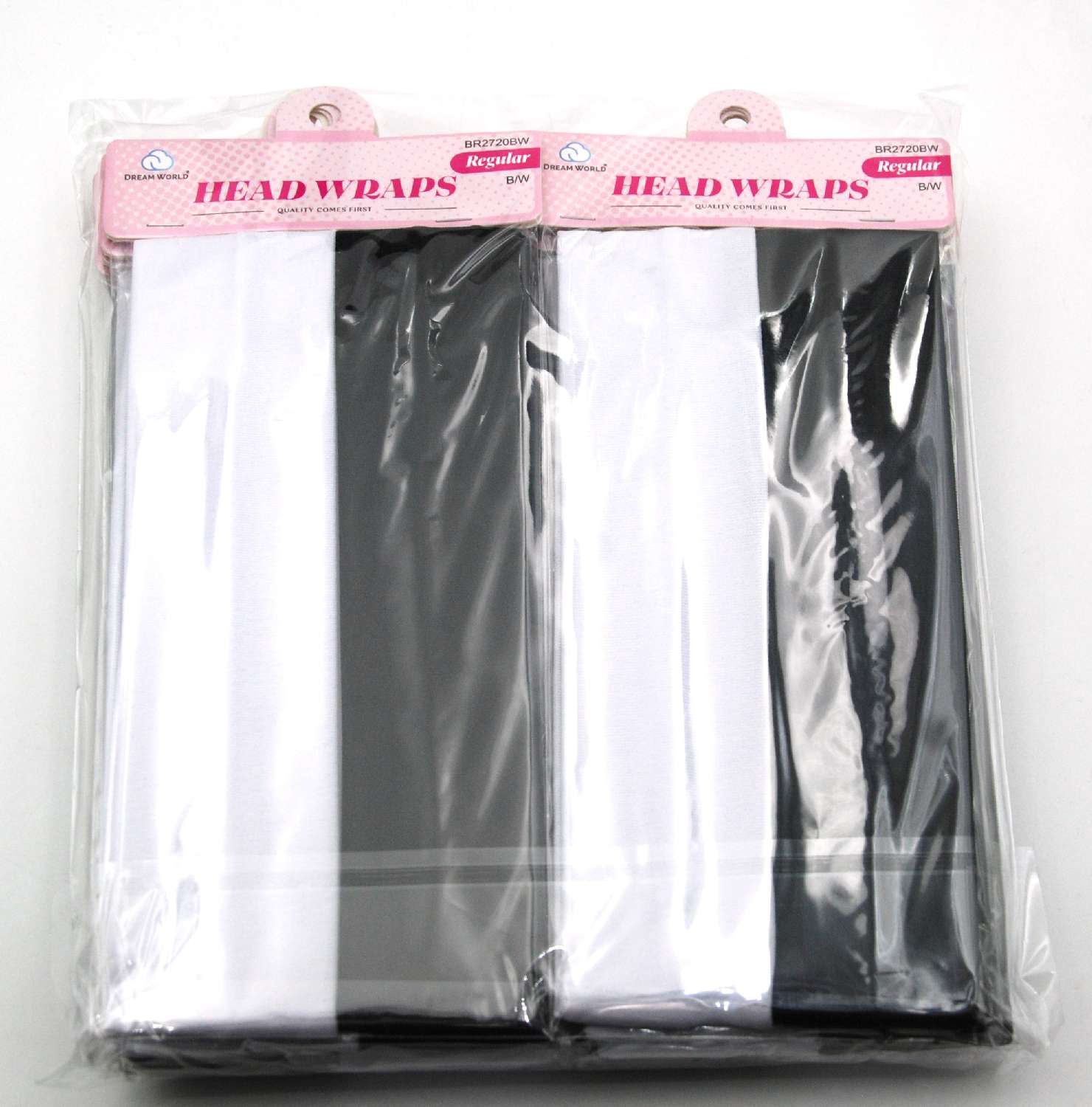 DREAM H/BAND PLAIN REGULAR 5CM 2PC B/W