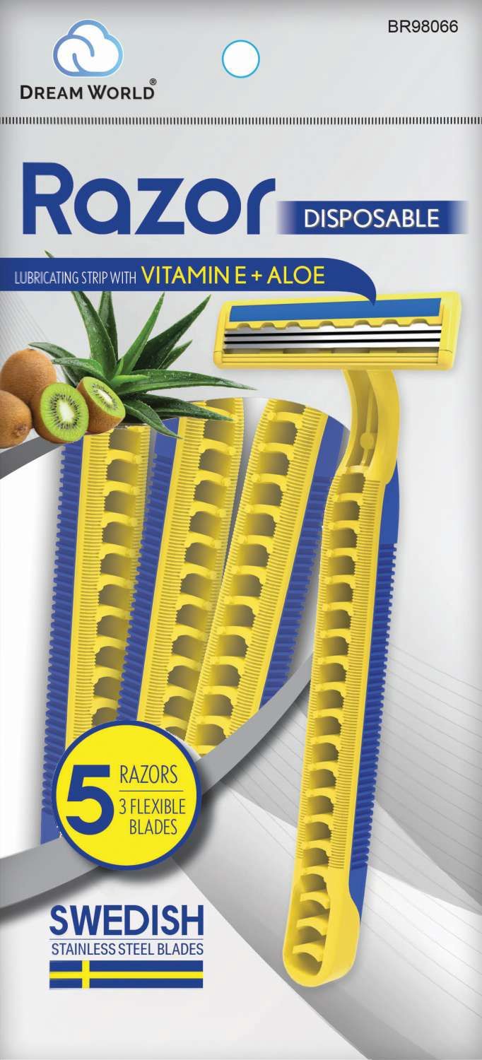 DREAM DISPOSAL SHAVER 5PC/PK