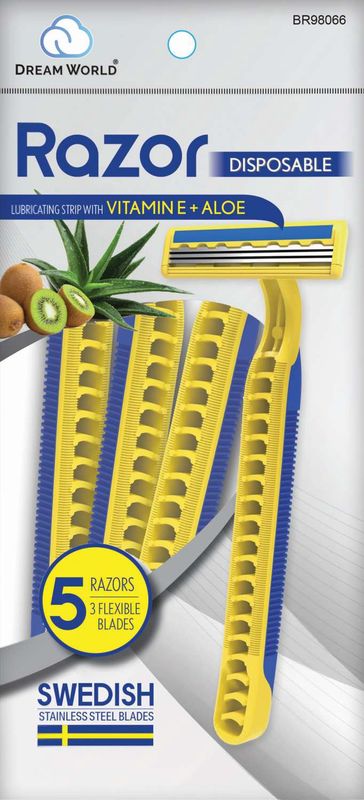 DREAM DISPOSAL SHAVER 5PC/PK