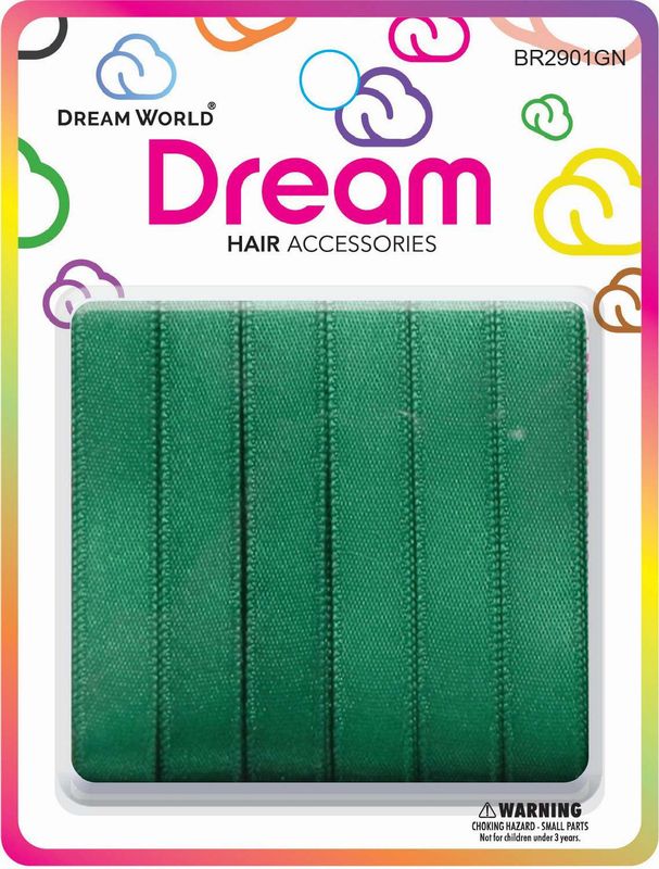 DREAM H/RIBBON GREEN 6PC .5 IN