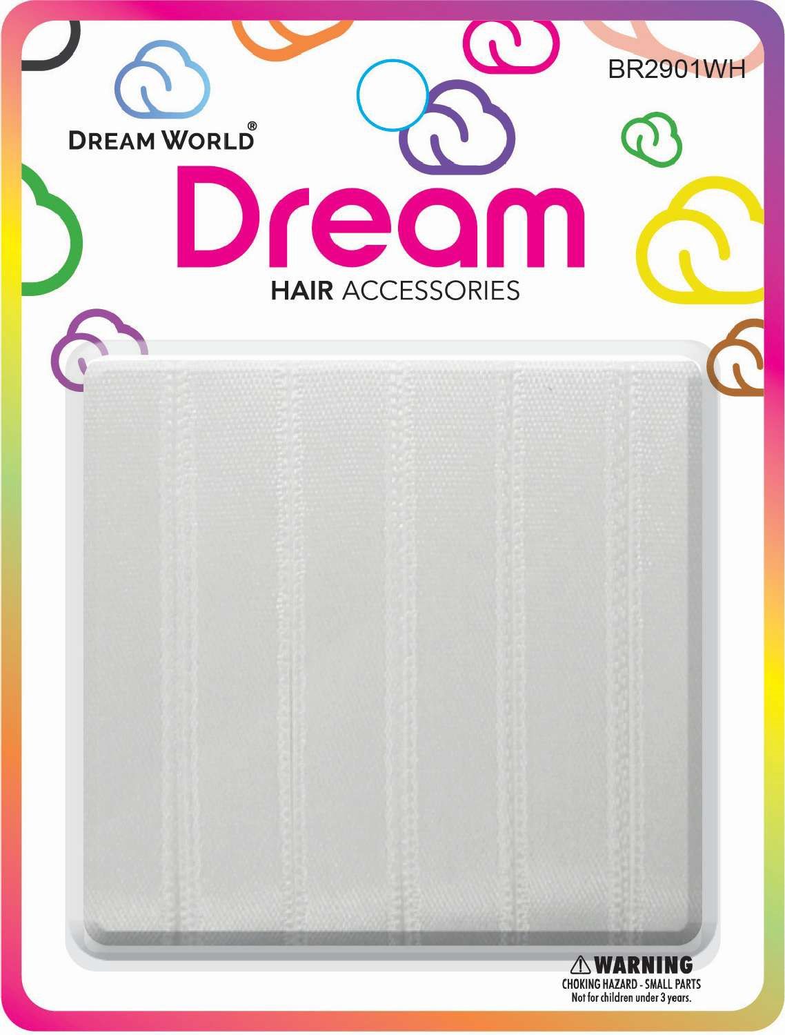 DREAM H/RIBBON WHITE 6PC .5 IN