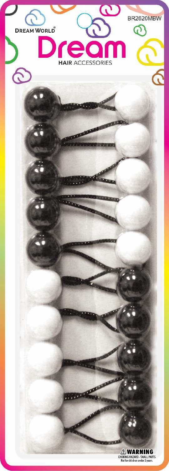 DREAM P/T 20MM 10PC 2SIDE BK/WH