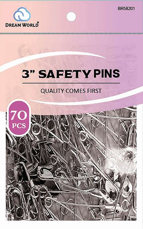 DREAM PIN SAFETY -70PC/PK 3 INCH