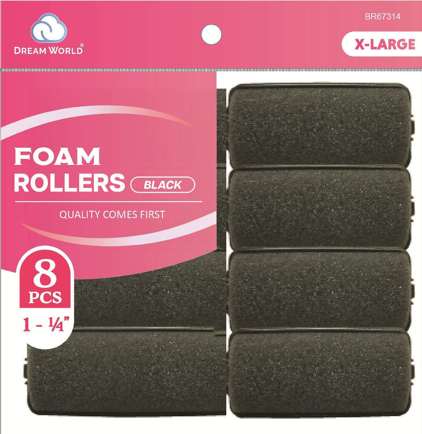 DREAM ROLLER FOAM-BK 8CT X-LARGE 1.25 IN