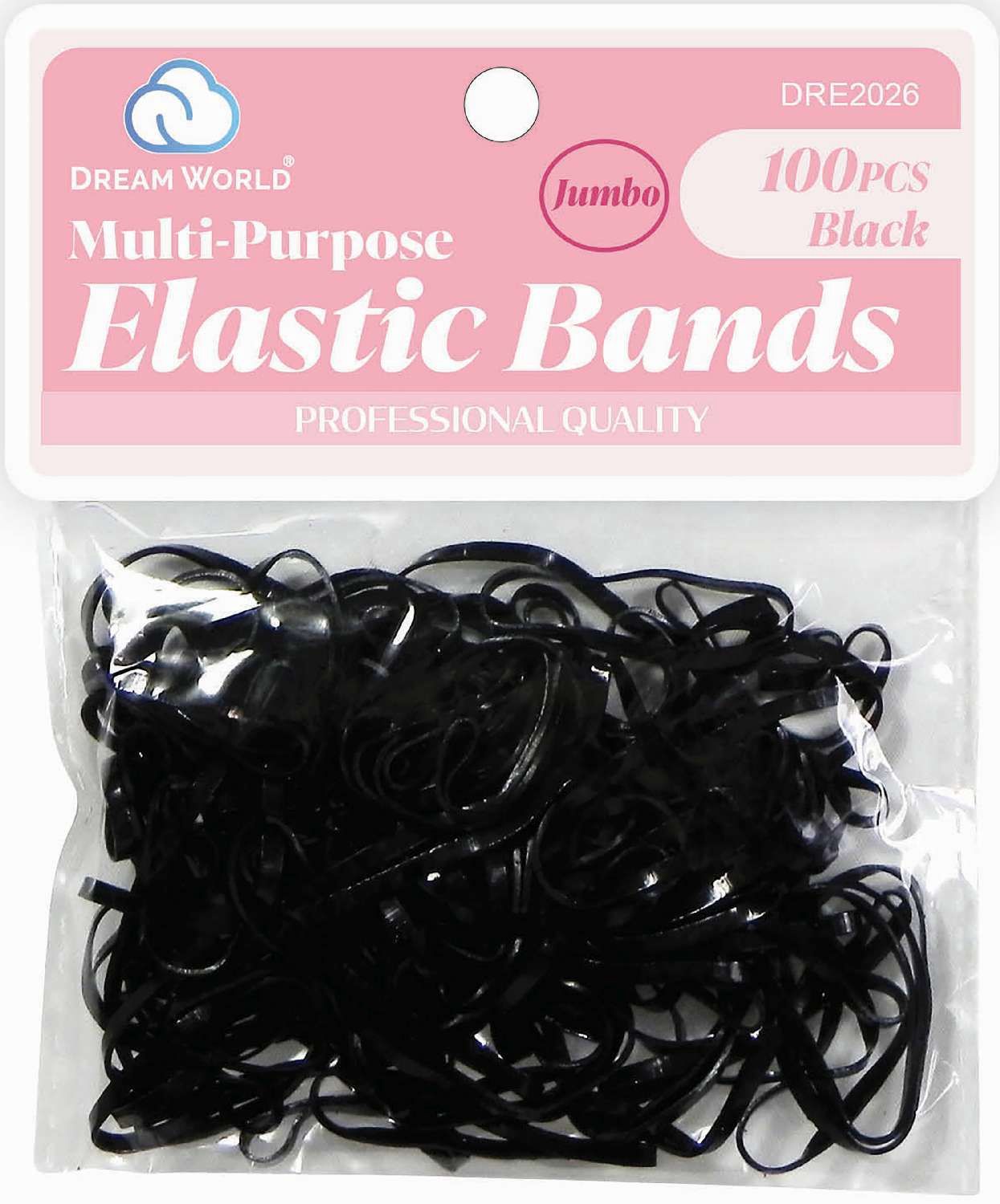 DREAM ELASTIC BAND JUMBO 100CT BLACK