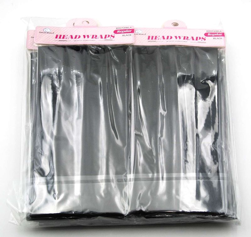 DREAM H/BAND PLAIN REGULAR 5CM 2PC BLACK