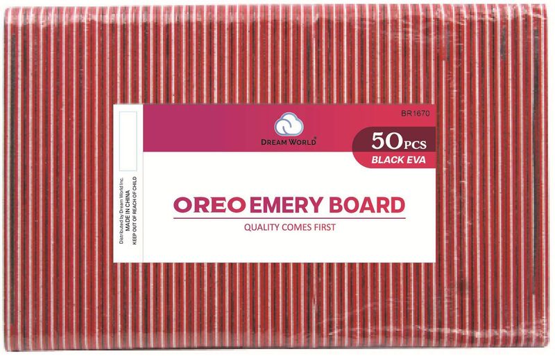 DREAM NAIL EMERY BOARD BK OREO 50PCS