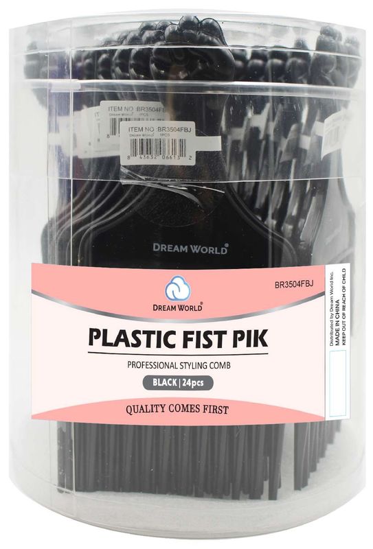 DREAM PIK PLASTIC 24PC/JAR FISK BLACK