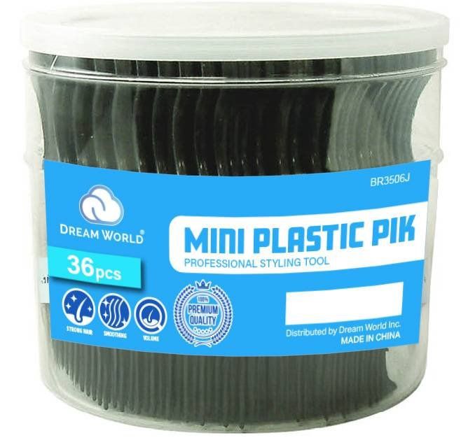 DREAM PIK PLASTIC MINI 36PC/JR BLACK