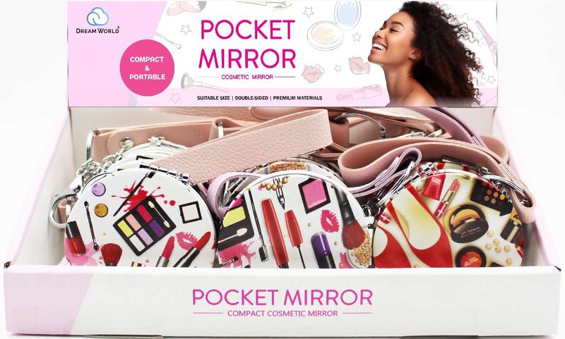 DREAM POCKET MIRROR WITH KEYCHAIN 12PCS