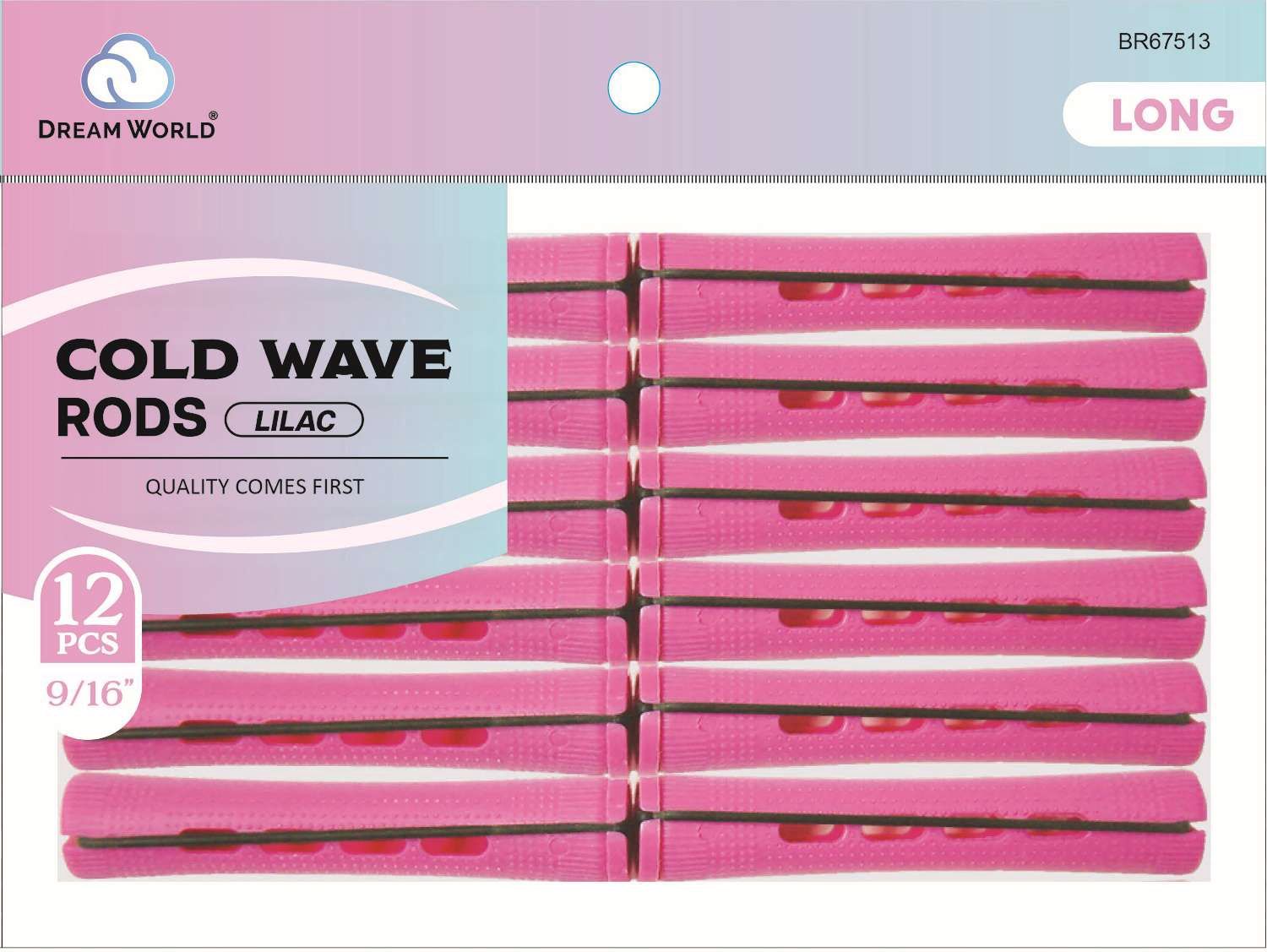 DREAM ROD C/WAVE LONG-LILAC 12CT .5625 IN