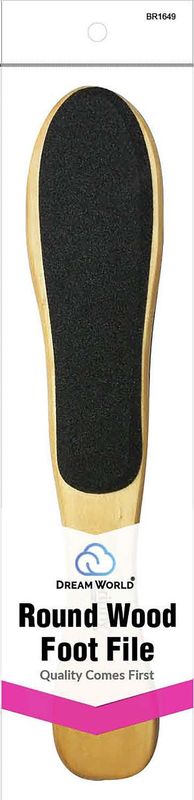 DREAM FOOT FILE ROUND WOOD HANDLE