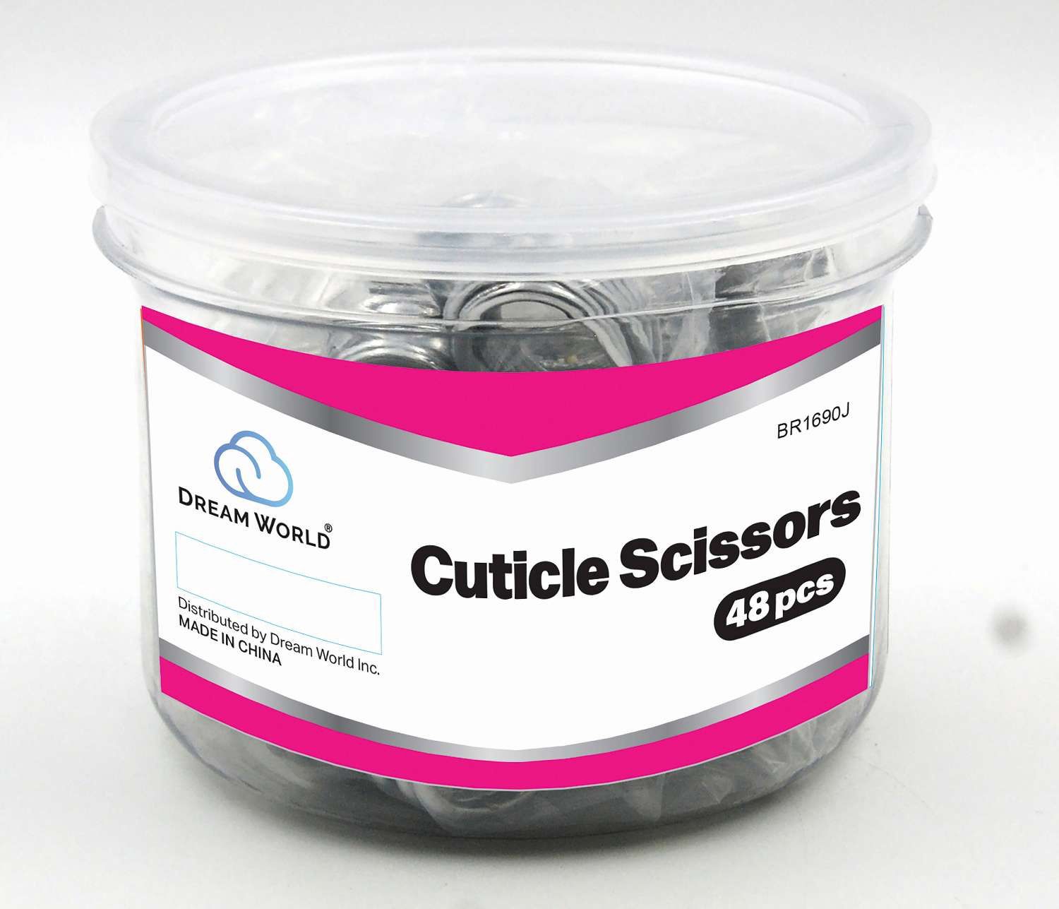 DREAM NAIL CUTICLE SCISSOR 48PC/JR