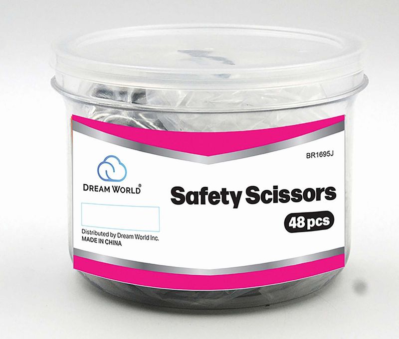 DREAM NAIL SAFETY SCISSOR 48 PC/JR