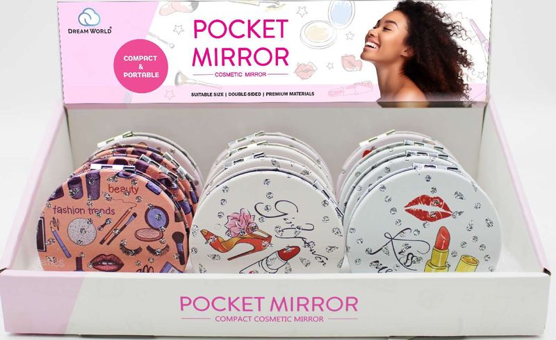 DREAM POCKET MIRROR WITH STONE 12PCS#2