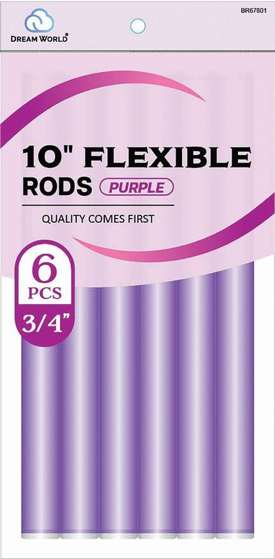 DREAM ROD FLEX 10  PURPLE 6CT .75 IN